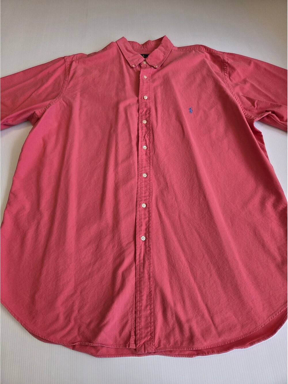 Ralph Lauren Men's 2XLT Pink Cotton Button-Up Shirt